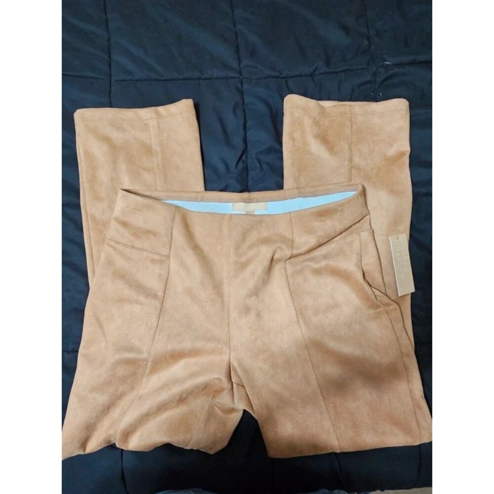 Hope & Harlow Tan High Rise Slim Ankle Pants L NWT